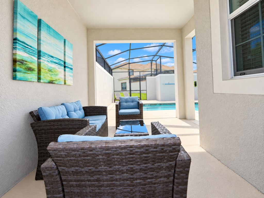 Pool area seating