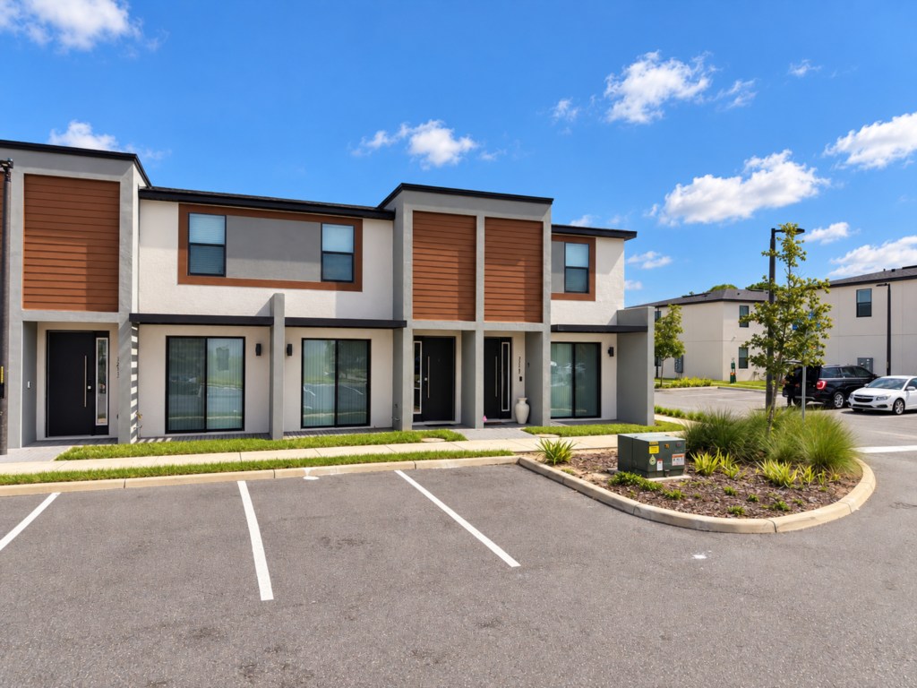 Exterior of the house - 2 parking spots available.