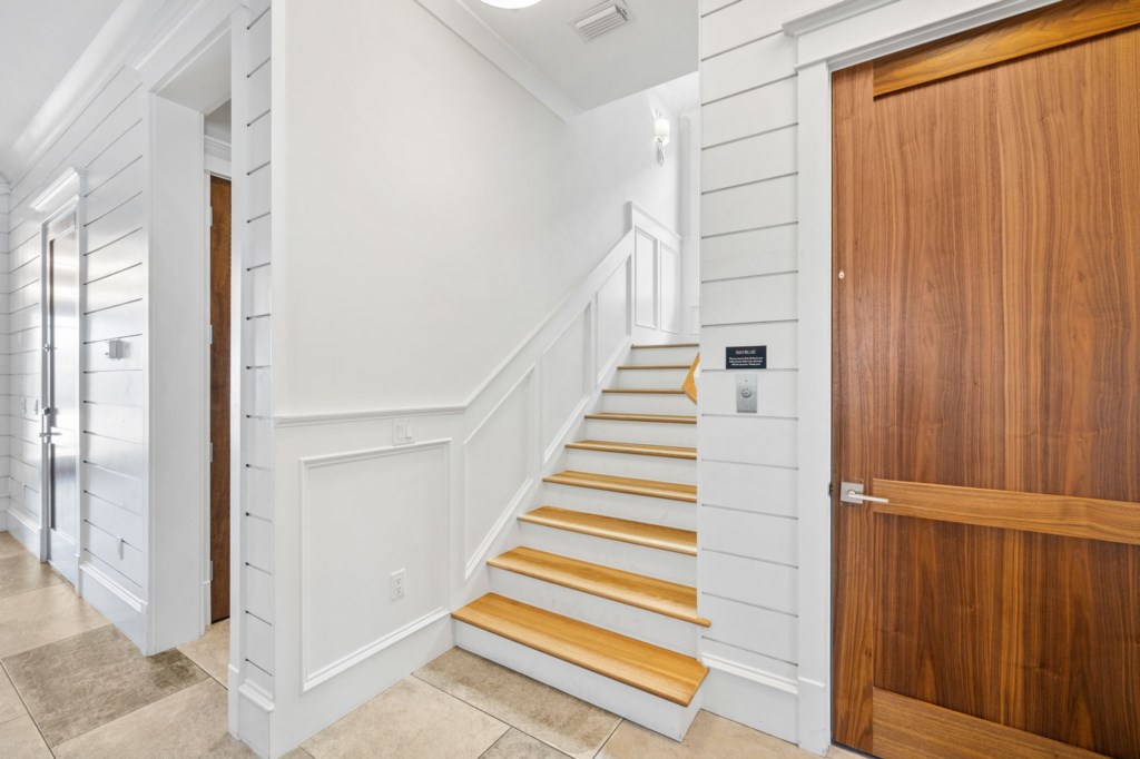 Elevator and Stairway To 2nd Floor