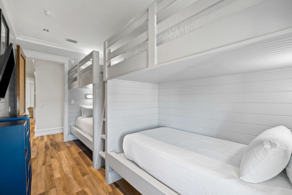 Guest Room With Two Twin-Over-Twin Bunk Beds On 3rd Floor